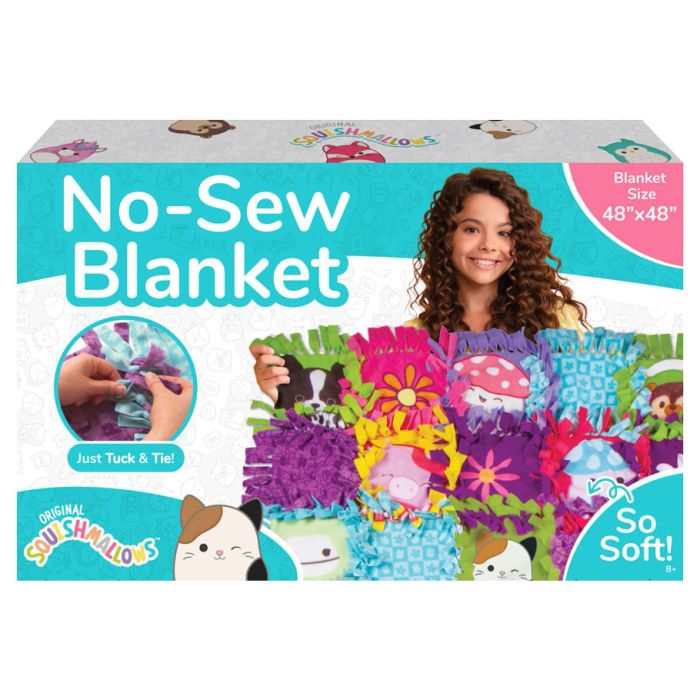 Squishmallows Design Your Own No-Sew Blanket Kit