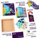 OKTO Air-Dry Clay 3D Painting Kit - Mood Ocean Calm (8.3 x 8.3 in)