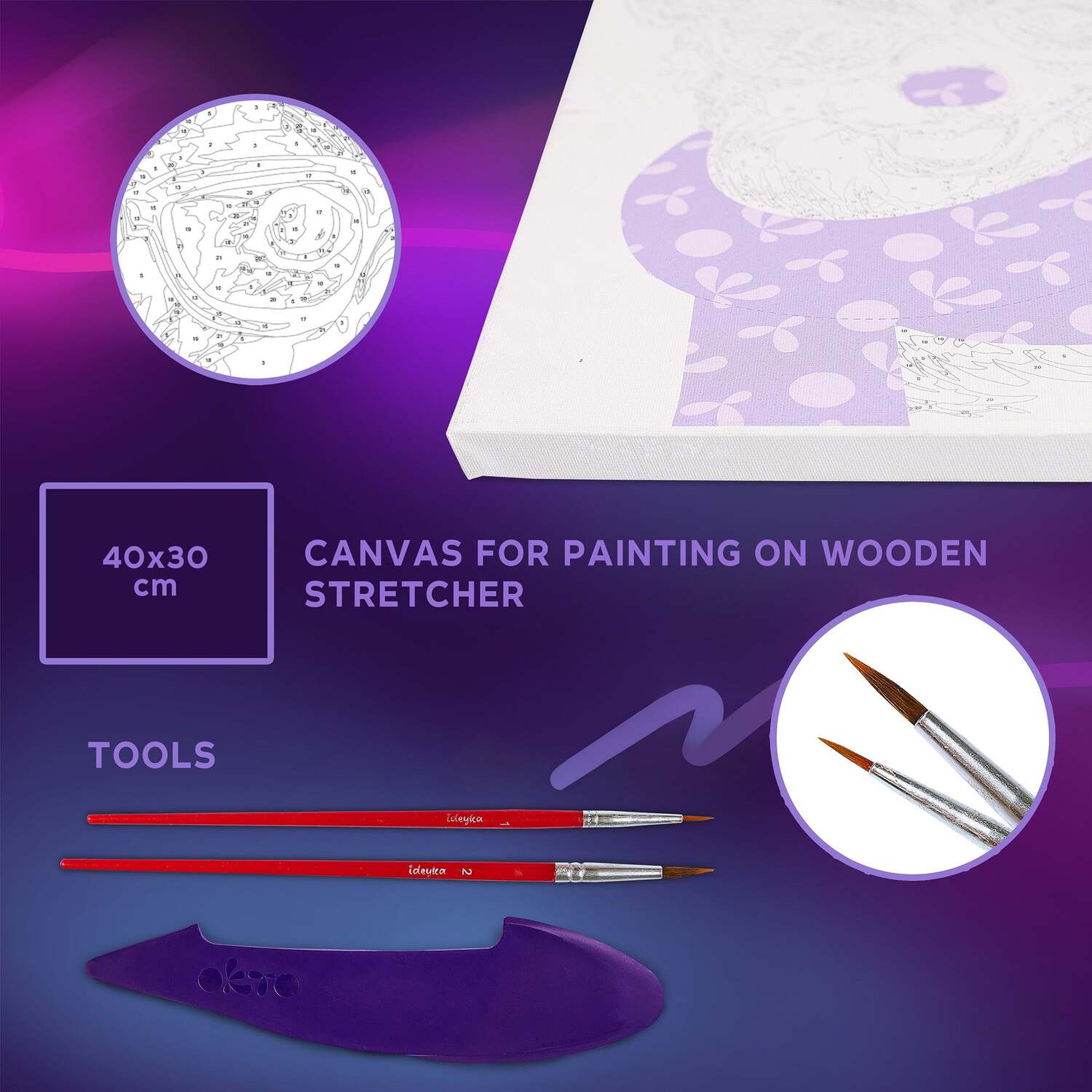 OKTO Air-Dry Clay 3D Painting Kit - Kit Fashion Corgi (11.8 x 15.7 in)