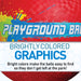 Four Square Playground Ball (Assorted Colors)