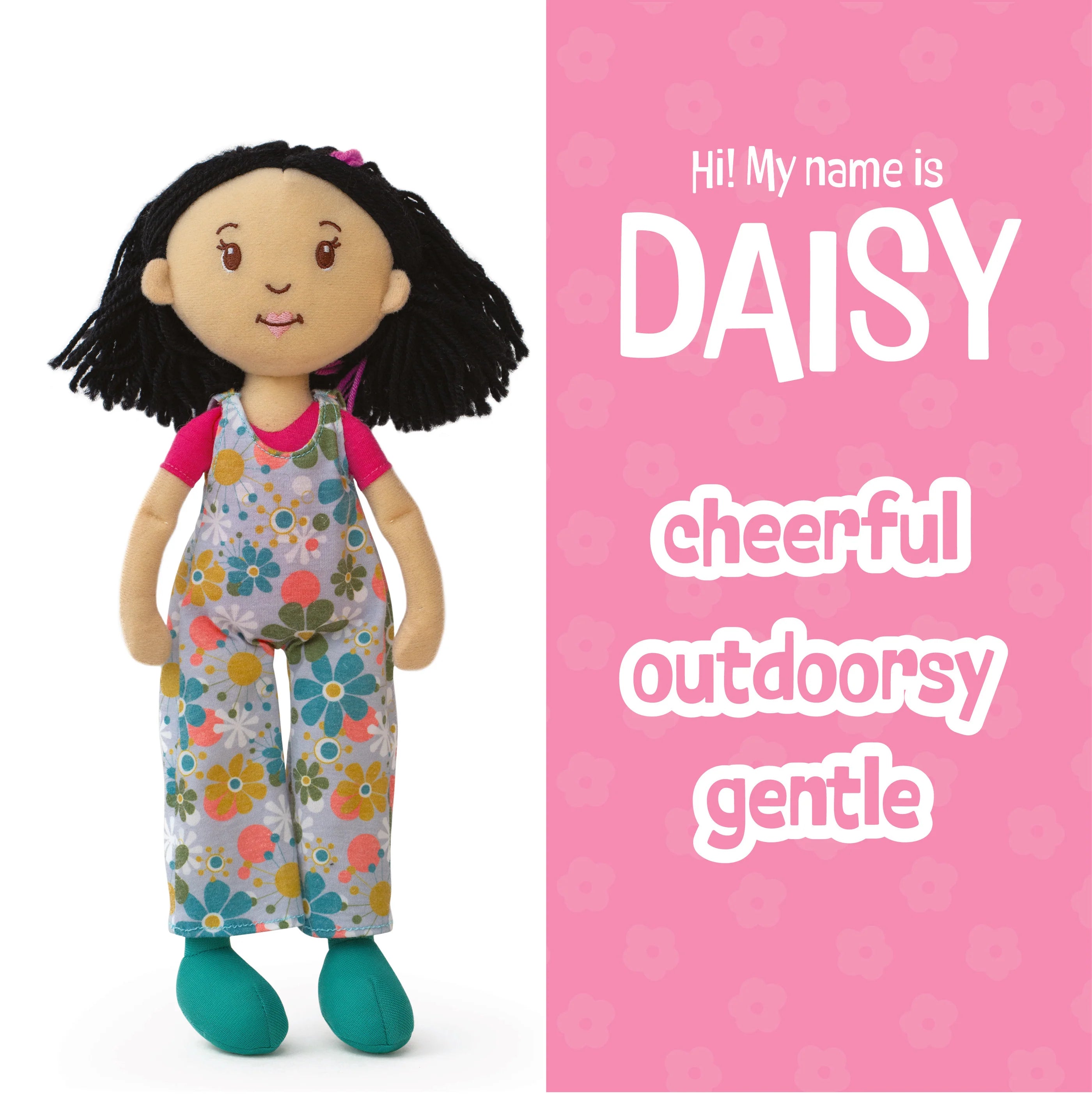 Groovy Girls Doll Light Peach Skin Black Hair Daisy