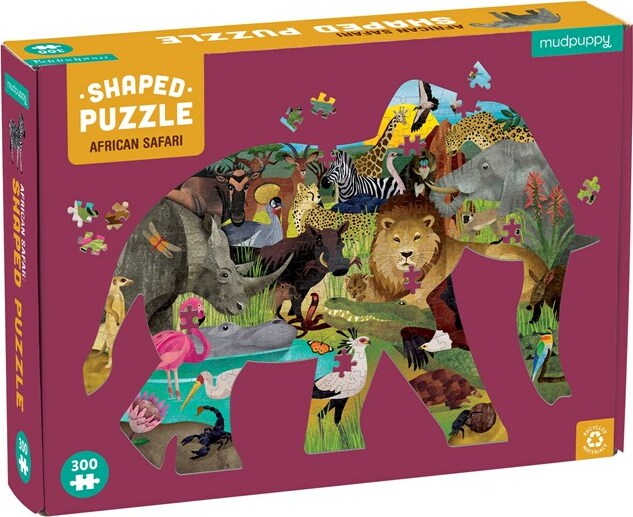 African Safari 300 Piece Shaped Puzzle