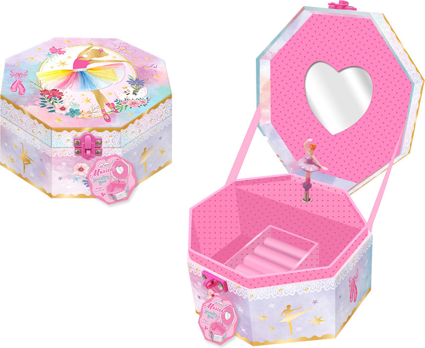 Musical Jewelry Box with Figurine, Ballerina Beauties