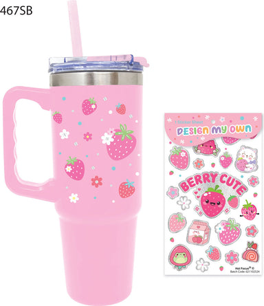 Stainless Steel Tumbler, Strawberry (27 FL. oz/800mL)