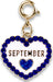 Gold September Birthstone Charm
