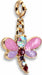 Gold Glitter Dragonfly Charm