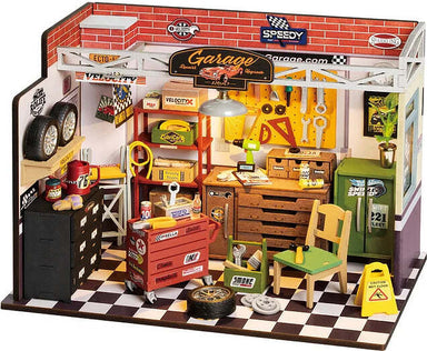DIY Miniature House Kit: Garage Workshop