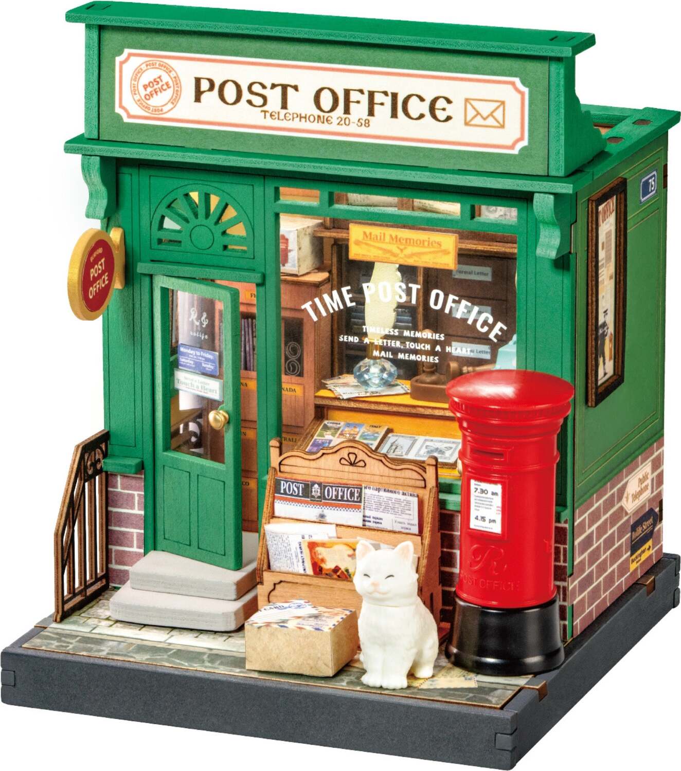 DIY Miniature House Kit: Century Post Office