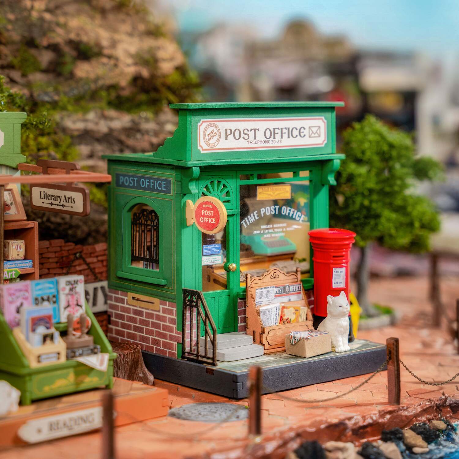 DIY Miniature House Kit: Century Post Office
