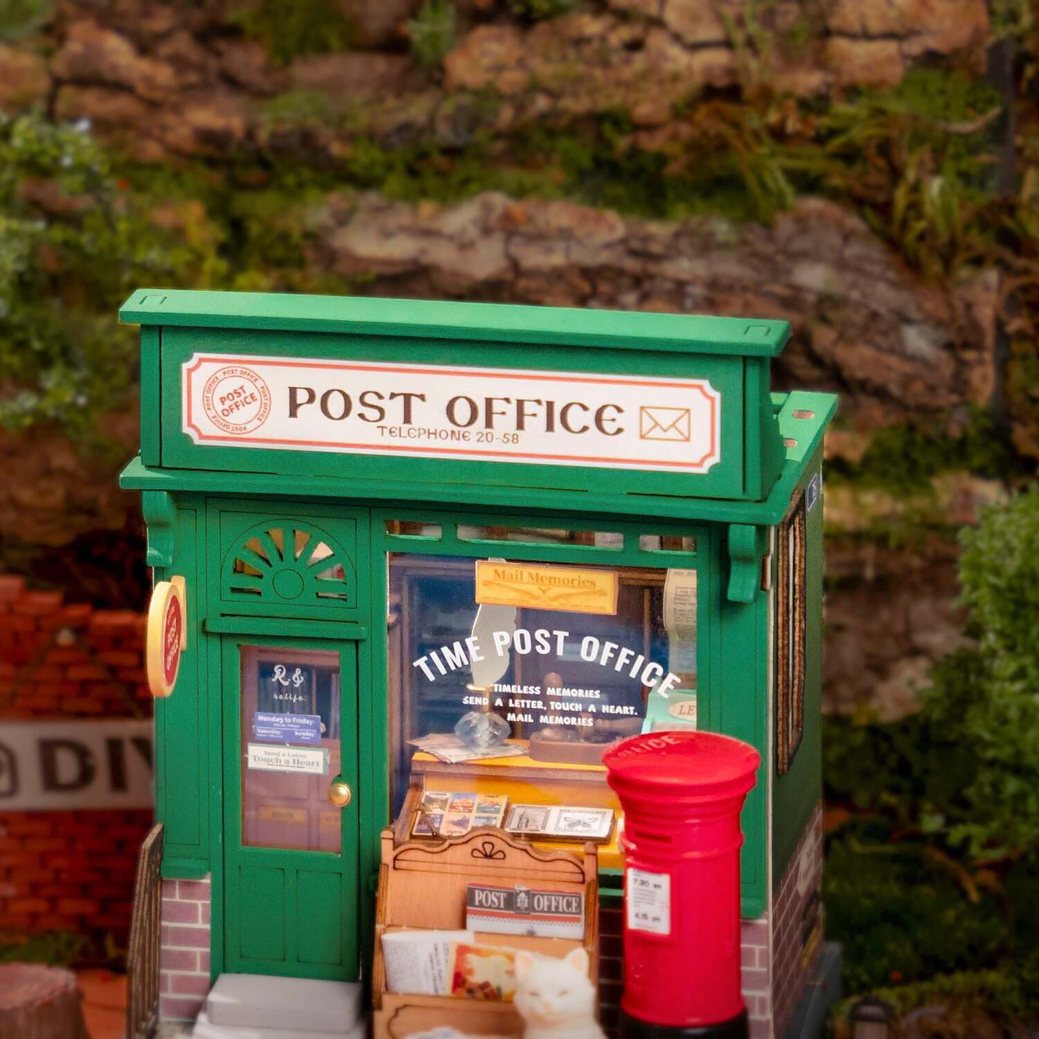 DIY Miniature House Kit: Century Post Office