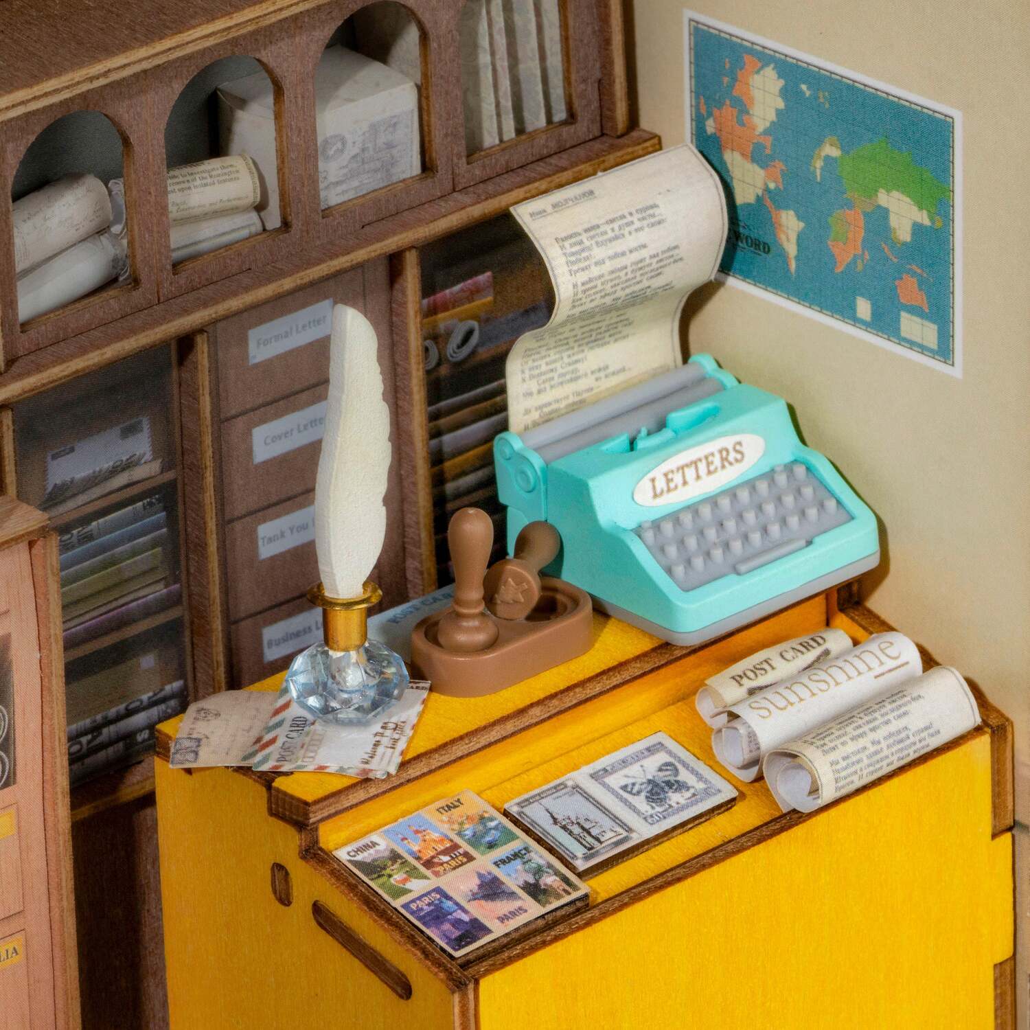 DIY Miniature House Kit: Century Post Office