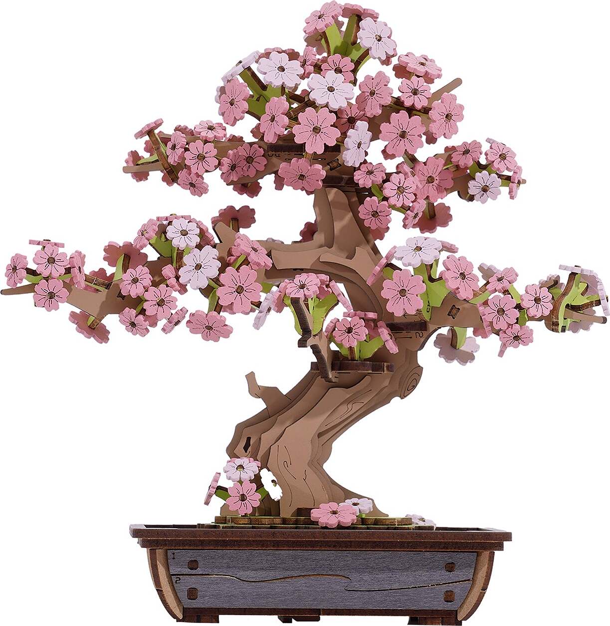 Modern Wooden Puzzle: Sakura Bonsai (Prepacked PDQ)