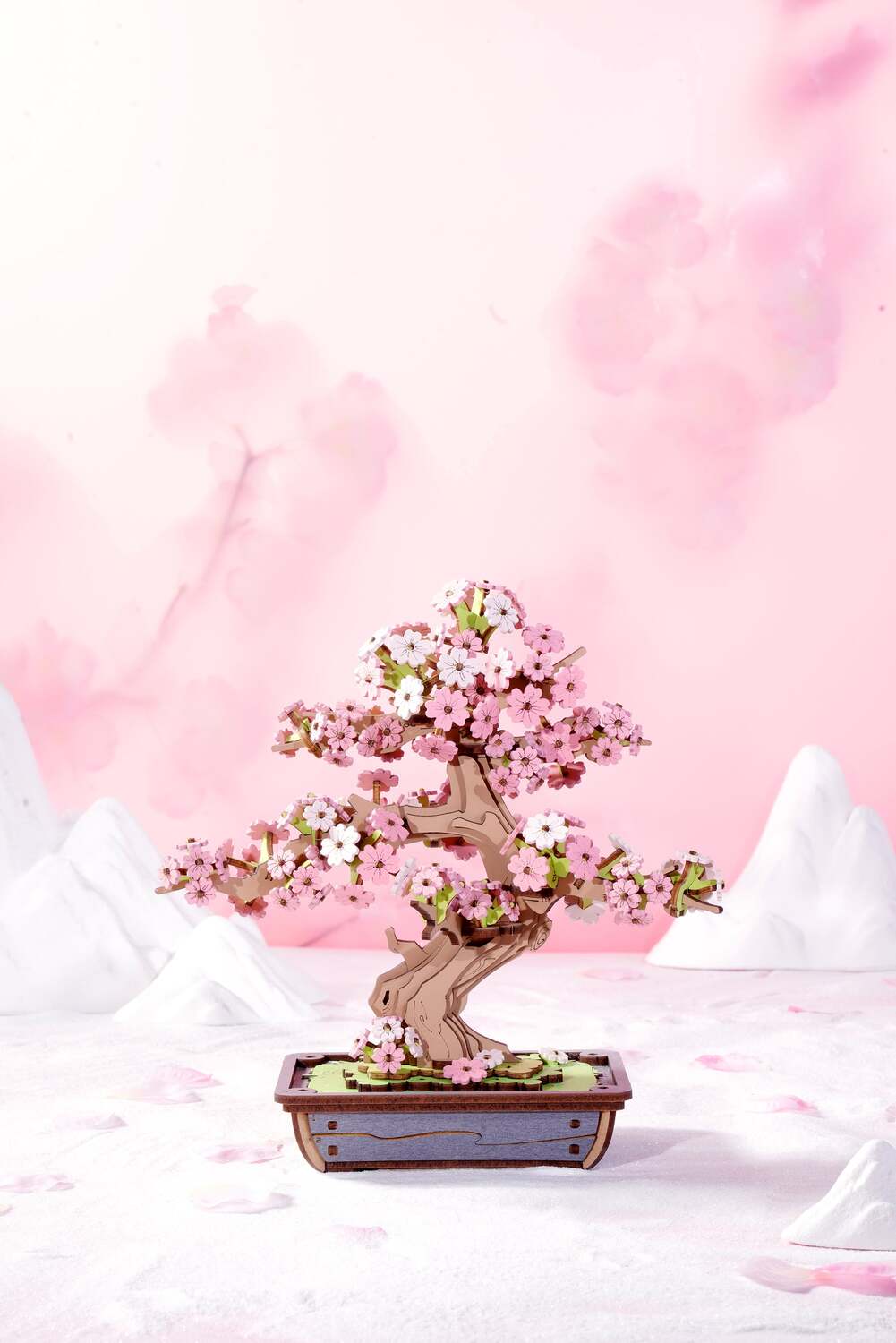 Modern Wooden Puzzle: Sakura Bonsai (Prepacked PDQ)