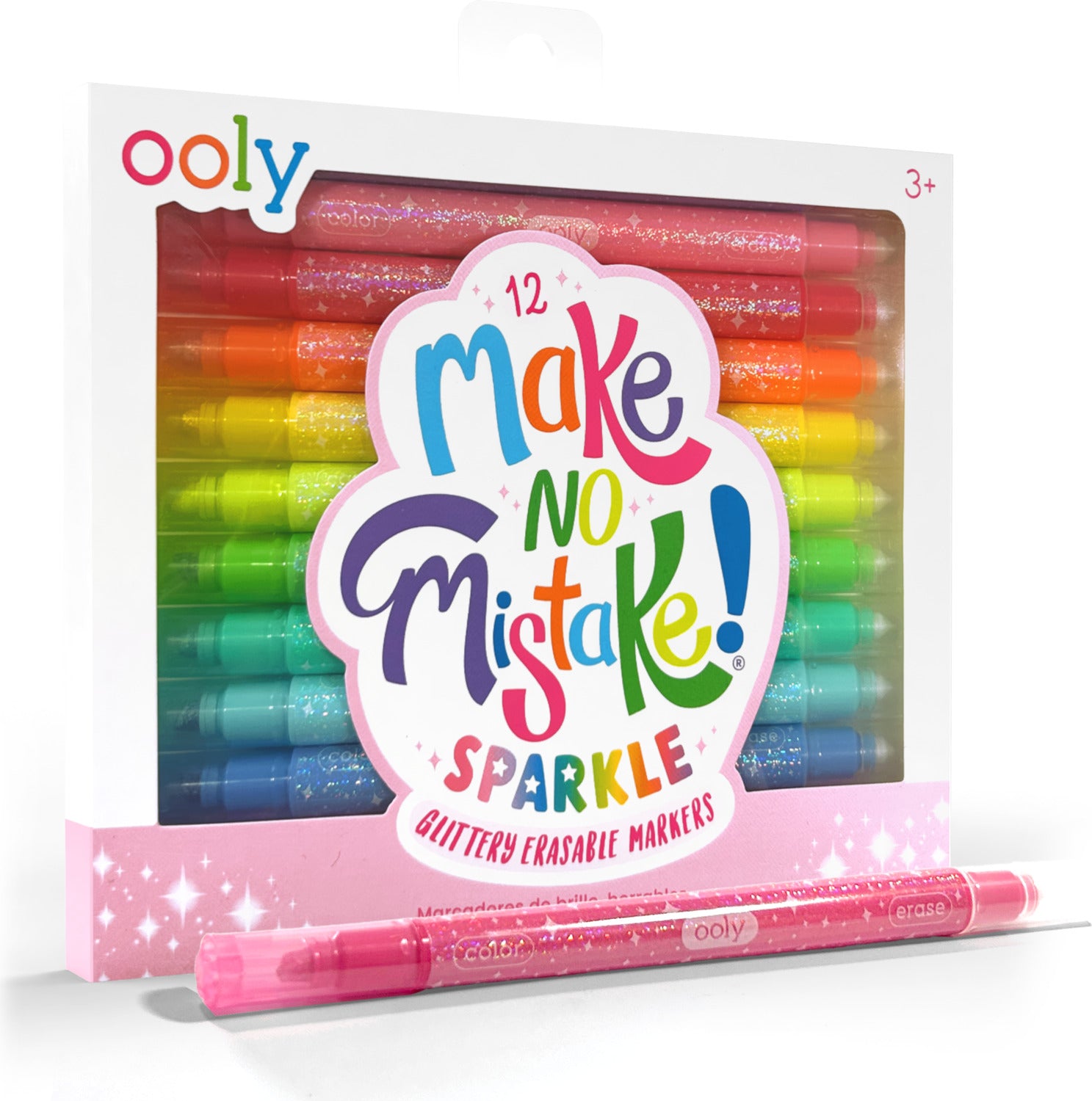 Make No Mistake! Sparkle Glittery Erasable Markers - Set of 12
