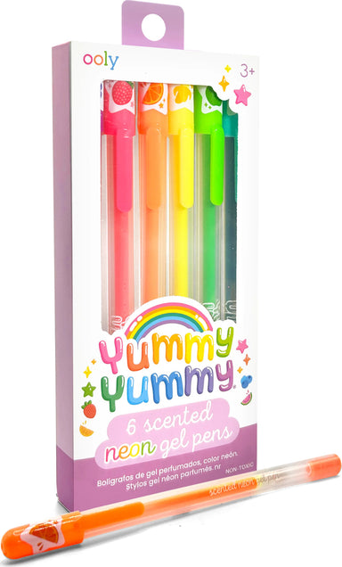 Yummy Yummy Scented Gel Pens - Neon - Set of 6