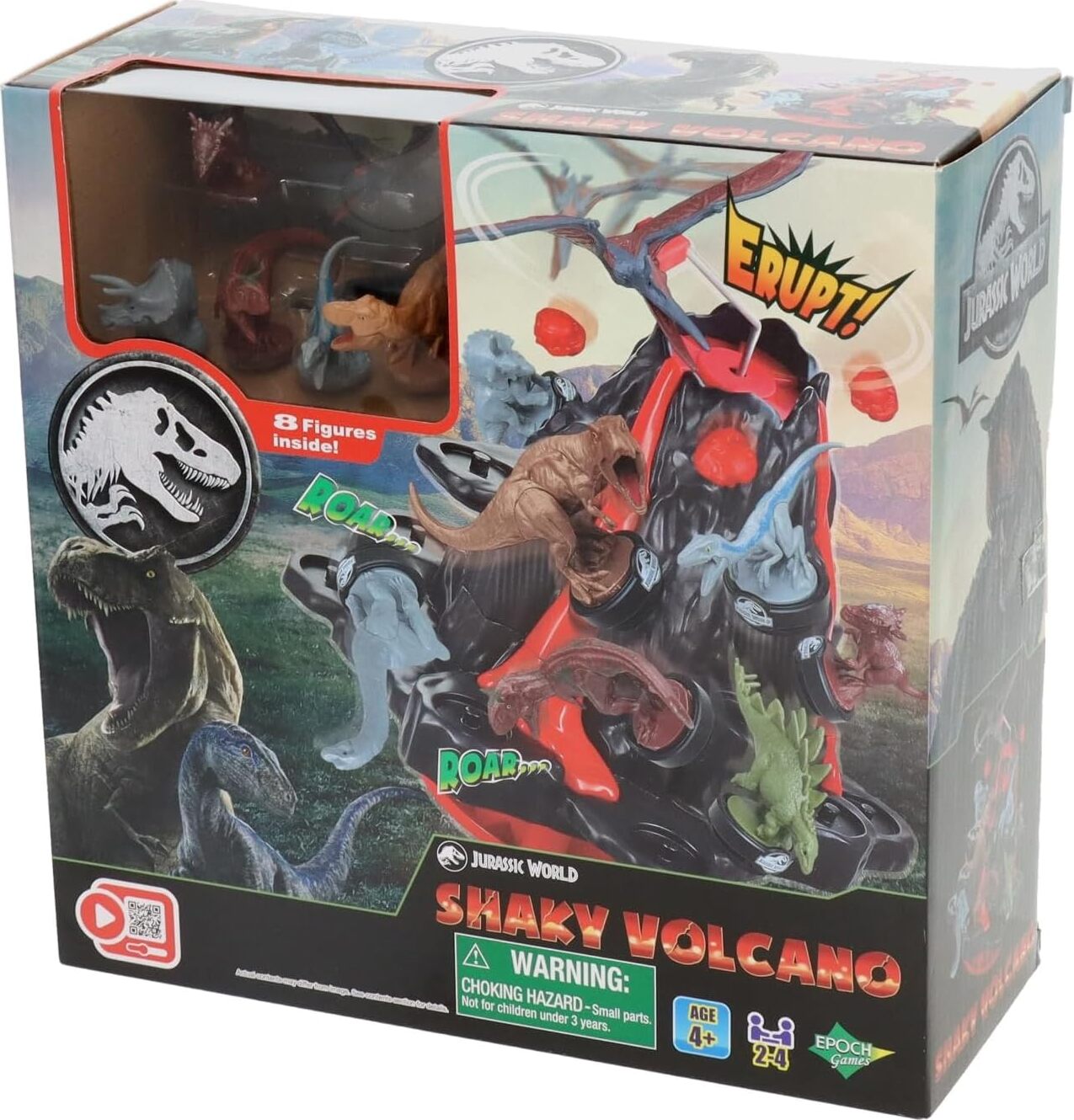 Jurassic world volcano toy on sale