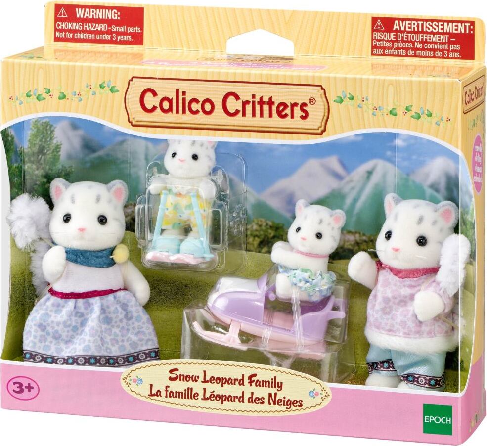 Calico Critters Snow Leopard Family