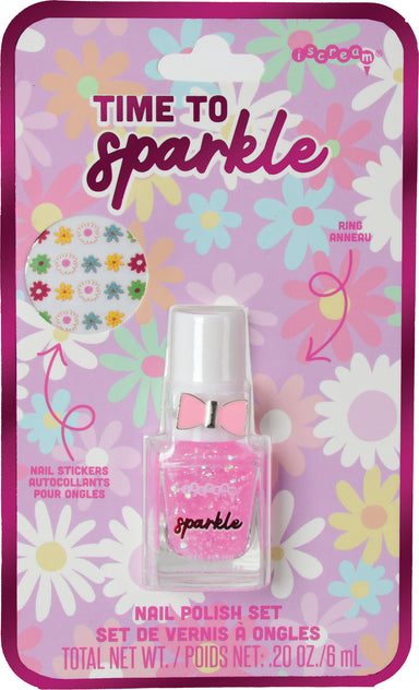 Time To Sparkle Nail Polish and Ring Set