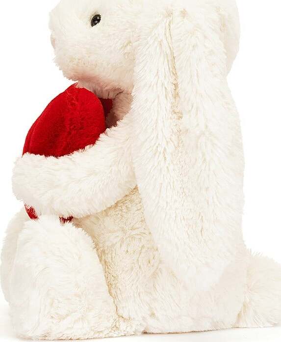 Bashful Red Love Heart Bunny Original