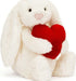 Bashful Red Love Heart Bunny Original