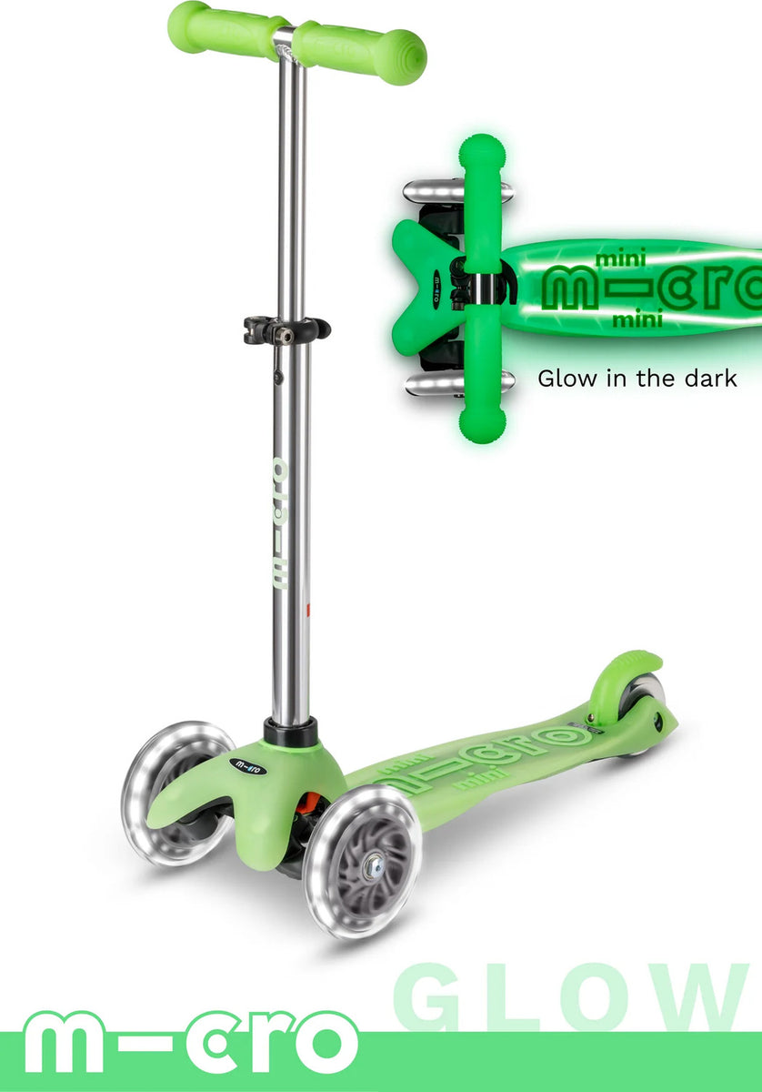 Micro Mini Deluxe Glow LED Plus Scooter - Icy Lime — Fantasy