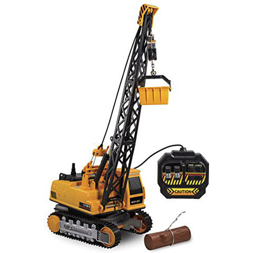 Kid Galaxy Remote Control Crane. 8-Function Construction Toy Vehicle