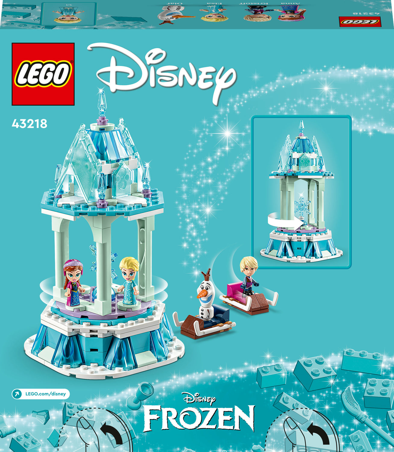 LEGO Disney Frozen 43218 Anna and Elsa's Merry-Go-Round Set