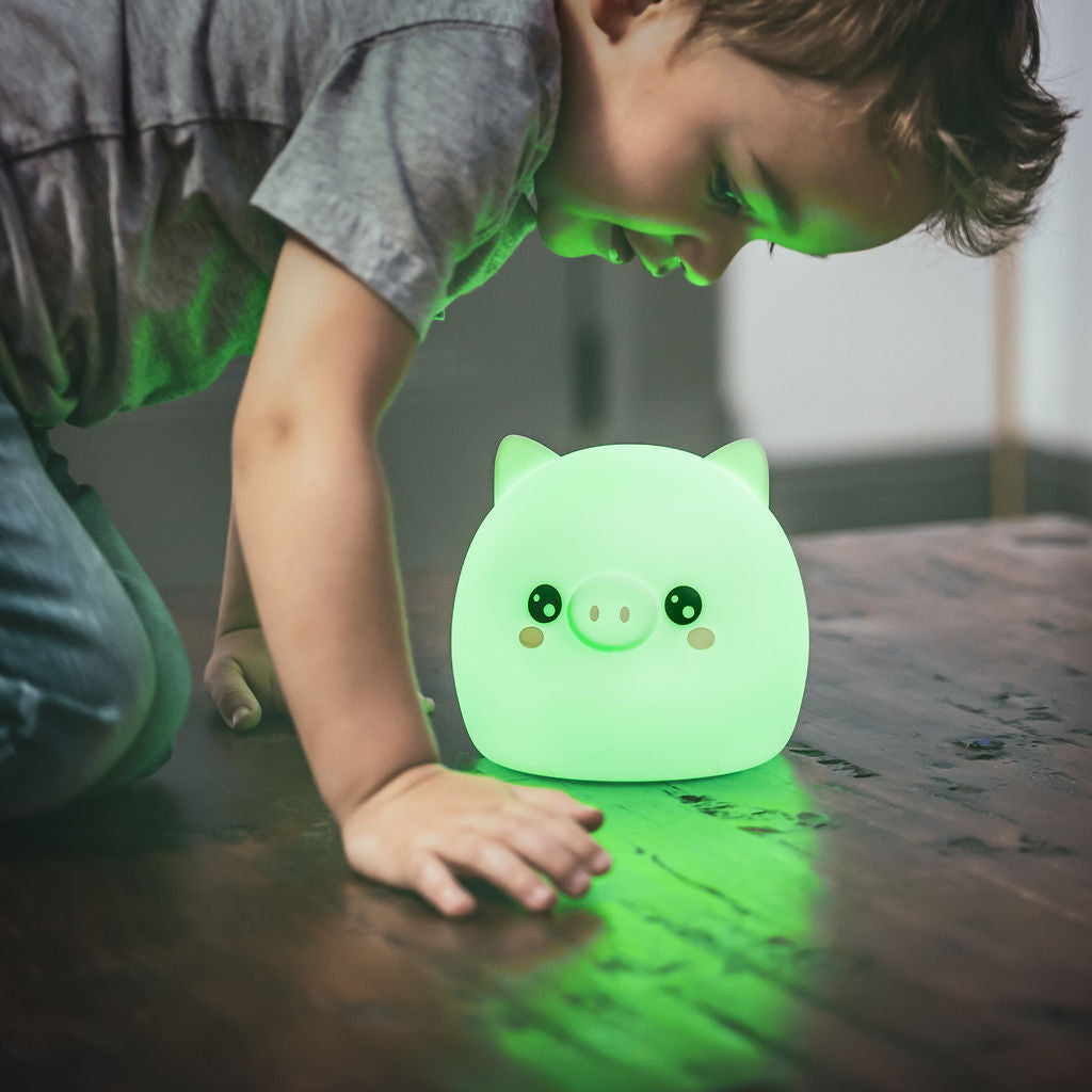LumiPets Kawaii Pig - Children's Nursery Touch Night Light