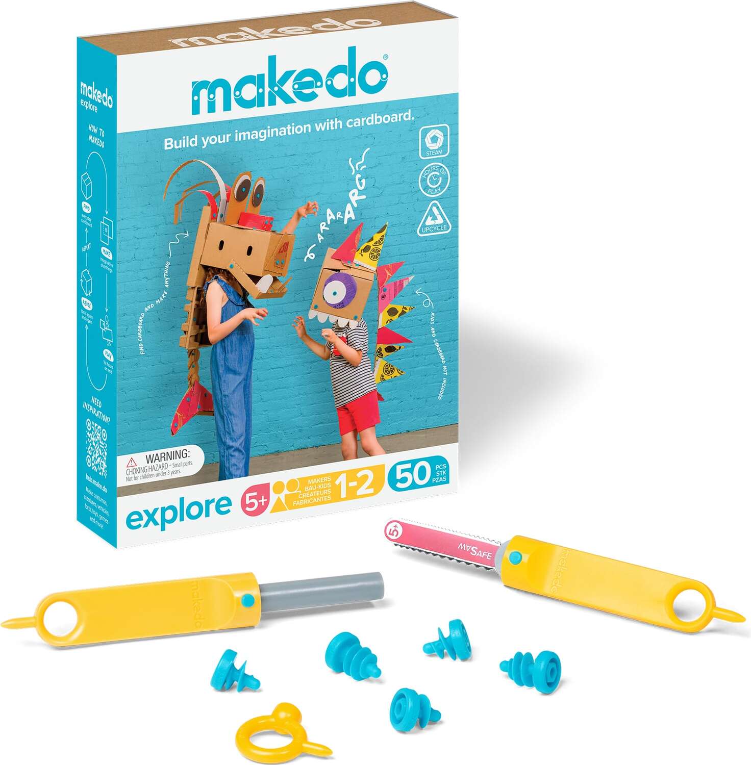 Explore Makedo Cardboard Construction Kit