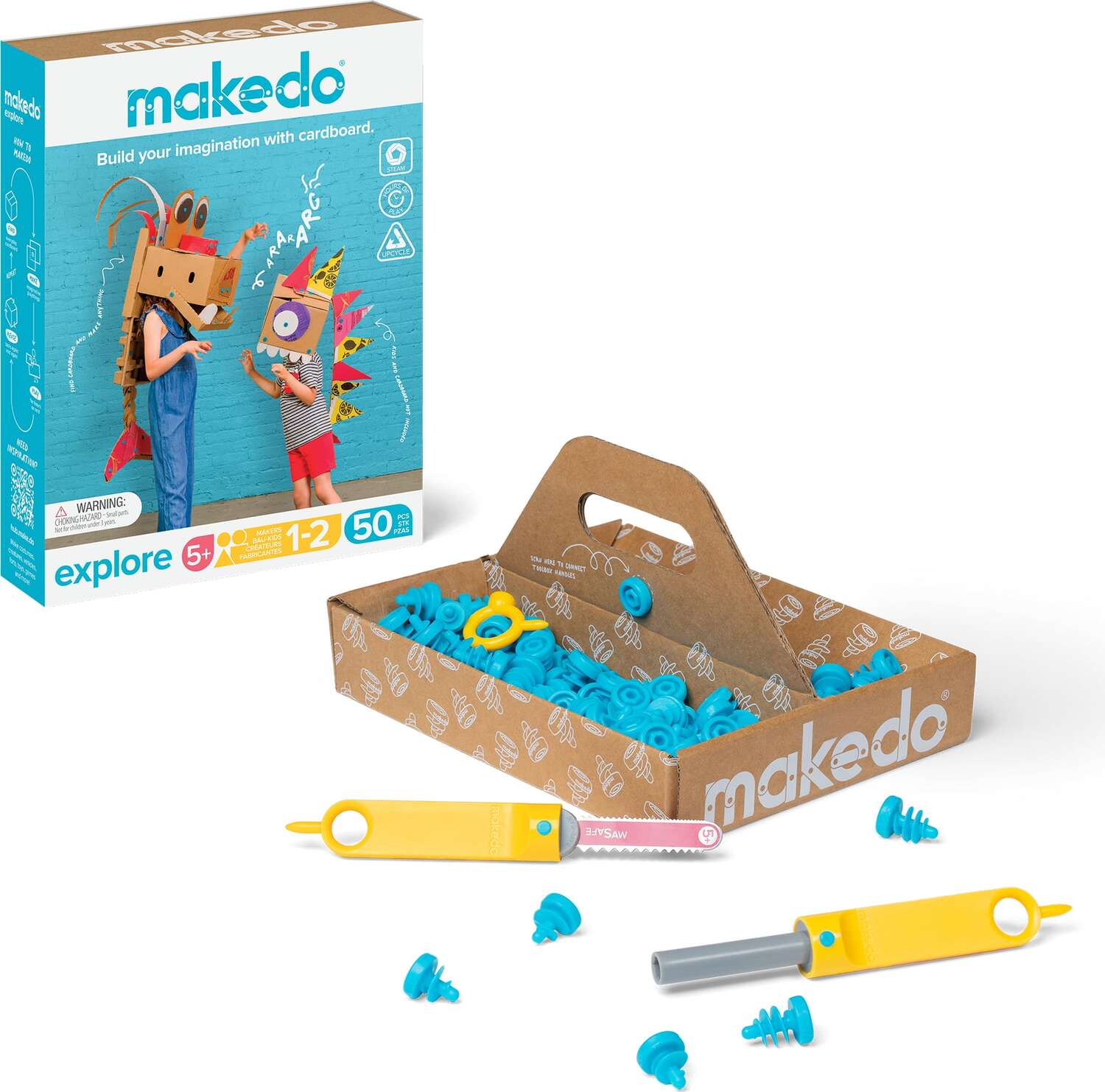 Explore Makedo Cardboard Construction Kit