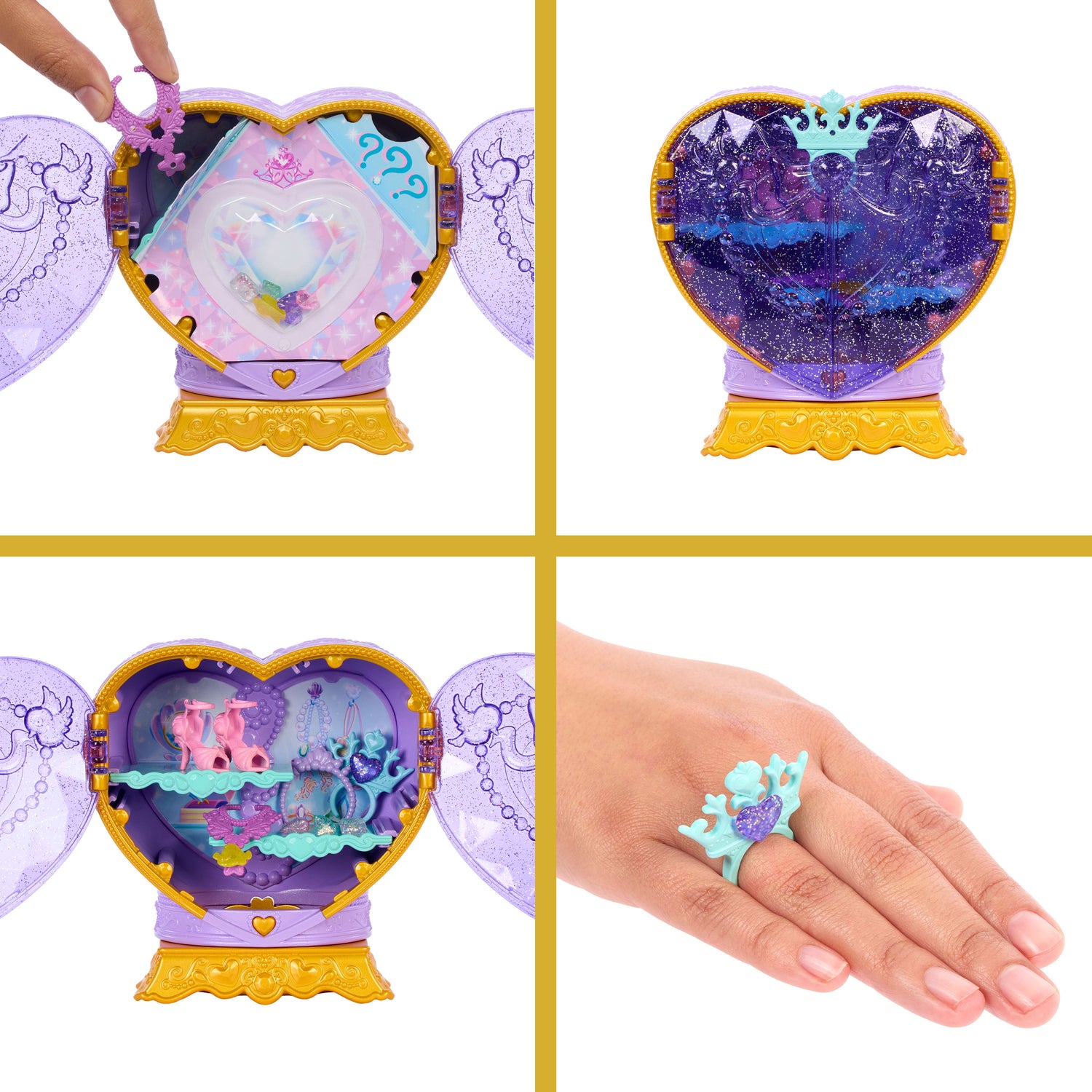 Disney Princess Jewel Reveal Ariel Fashion Doll w/ 8 Surprises Including Gem Box & 10 Accessories