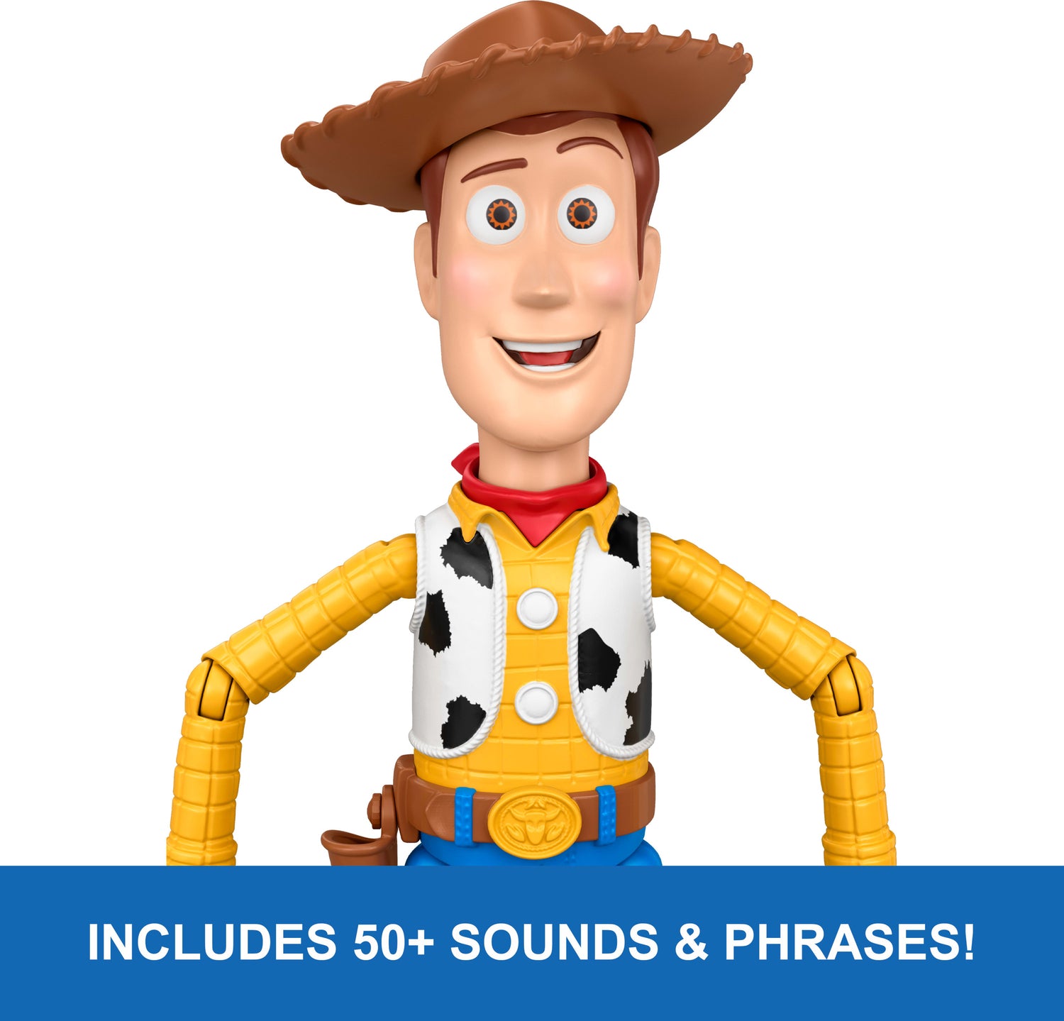 Disney Pixar Disney and Pixar Toy Story 5 Running Woody 12 Inch Action Figure, 50 Plus Sounds