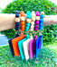 Fall Wallet Wristlet Silicone Bead Tassel Keychains (assorted)