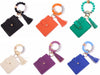 Fall Wallet Wristlet Silicone Bead Tassel Keychains (assorted)