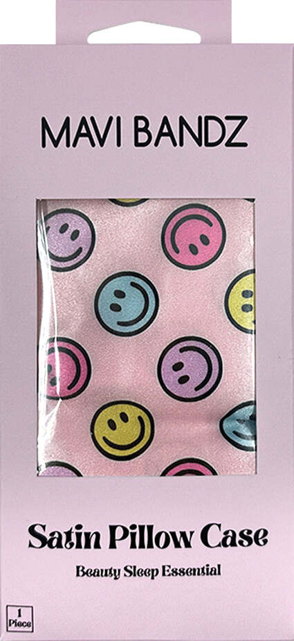 Smiley Satin Pillowcase (assorted)
