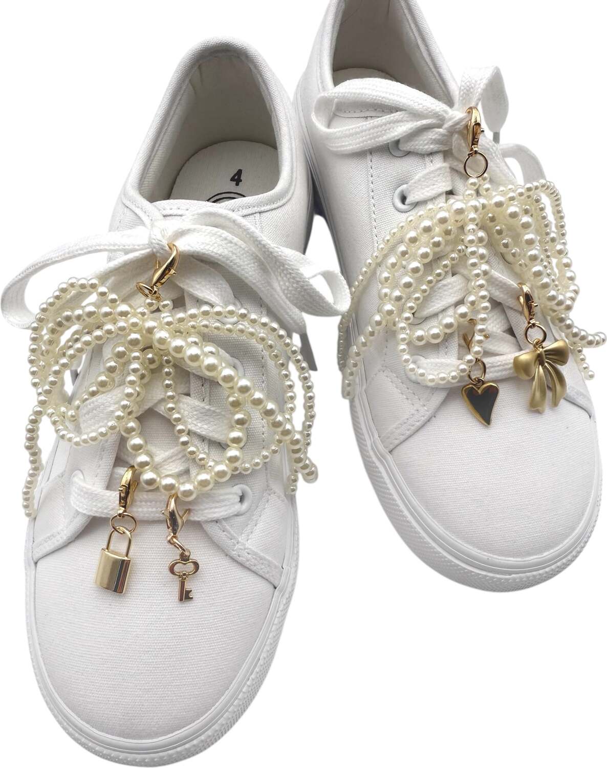 Pearl Bow Shoe Charms (assorted)