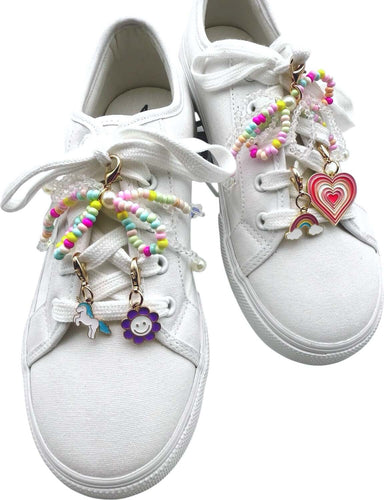 Rainbow Bead Bow Shoe Charms (assorted)