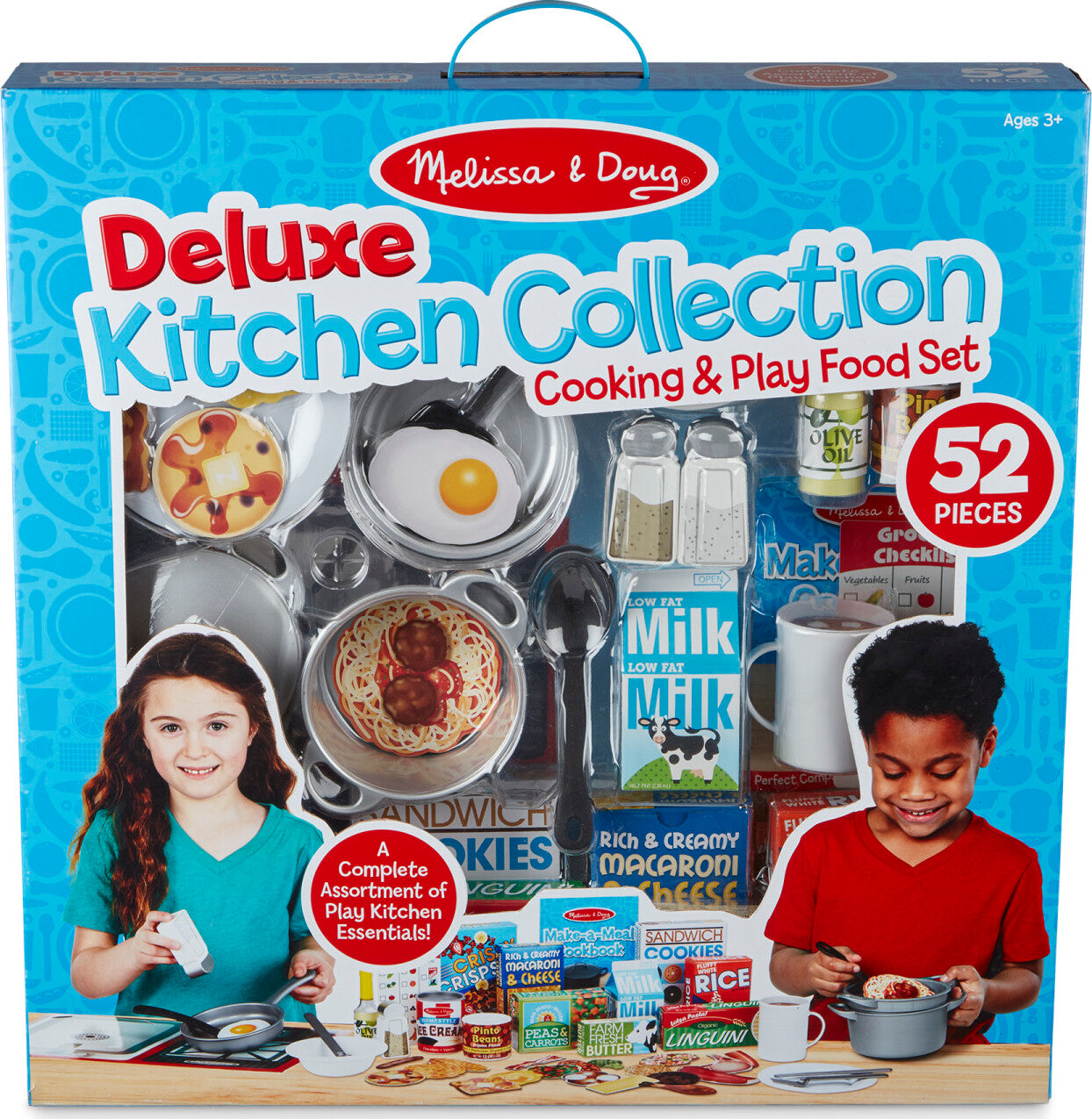 Deluxe Kitchen Collection Cooking & Play Food Set