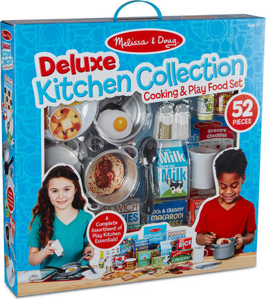 Deluxe Kitchen Collection Cooking & Play Food Set