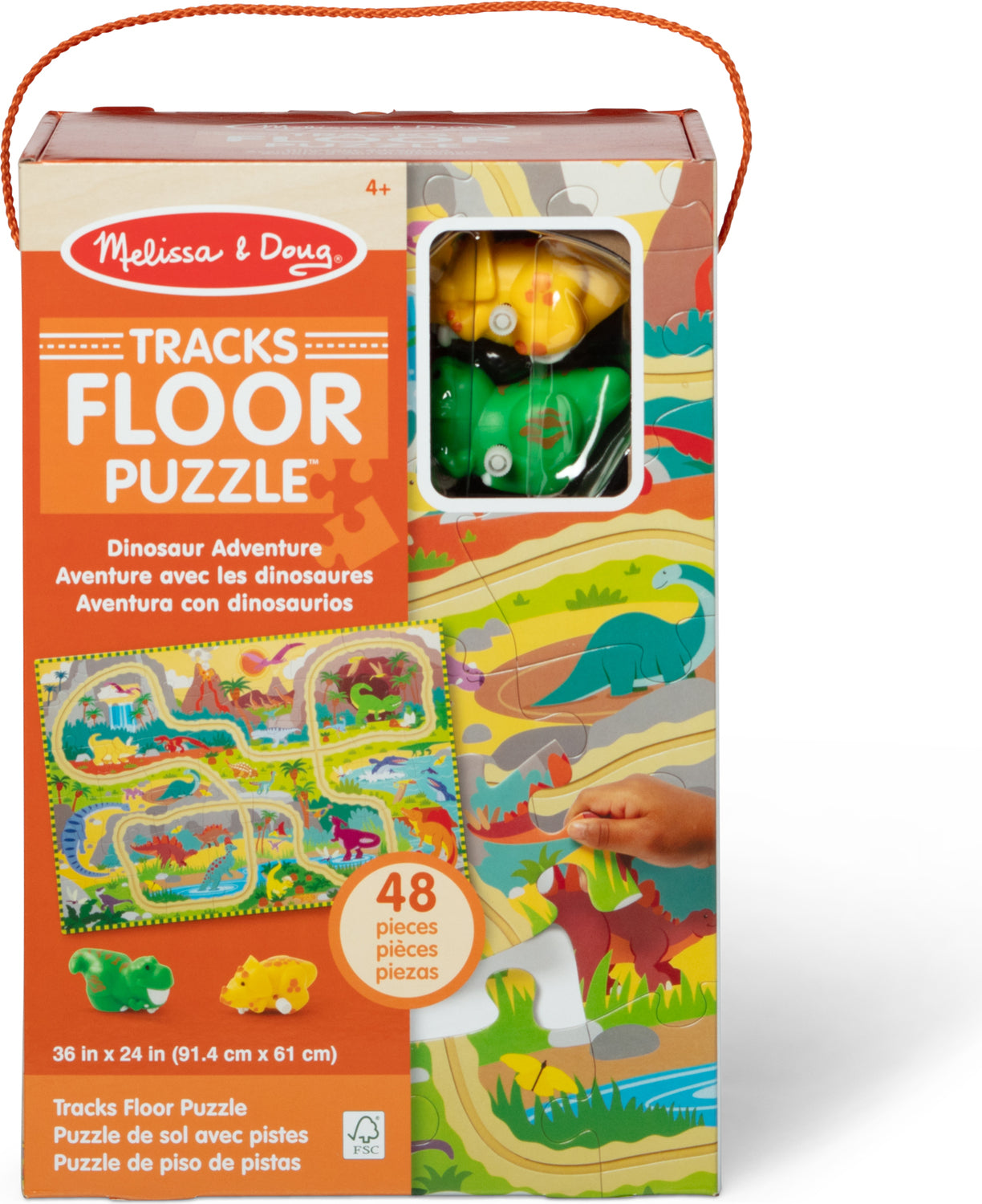 Dinosaur Chase Track Floor Puzzle