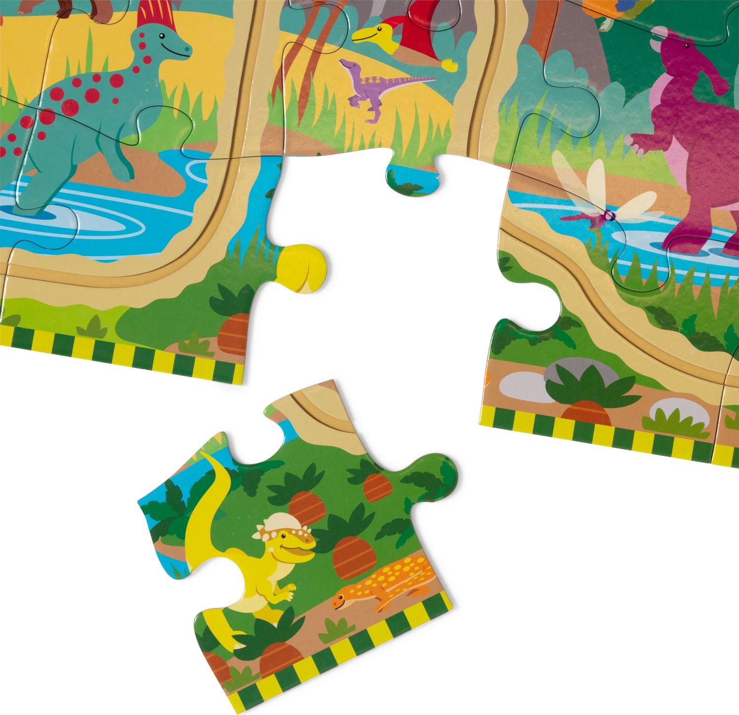 Dinosaur Chase Track Floor Puzzle