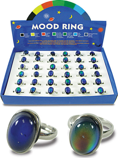 Oval Stone Mood Rings - Mr2186