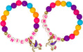 BFF Unicorn Rainbow Pearl Bracelet Set