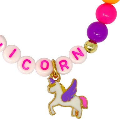 BFF Unicorn Rainbow Pearl Bracelet Set