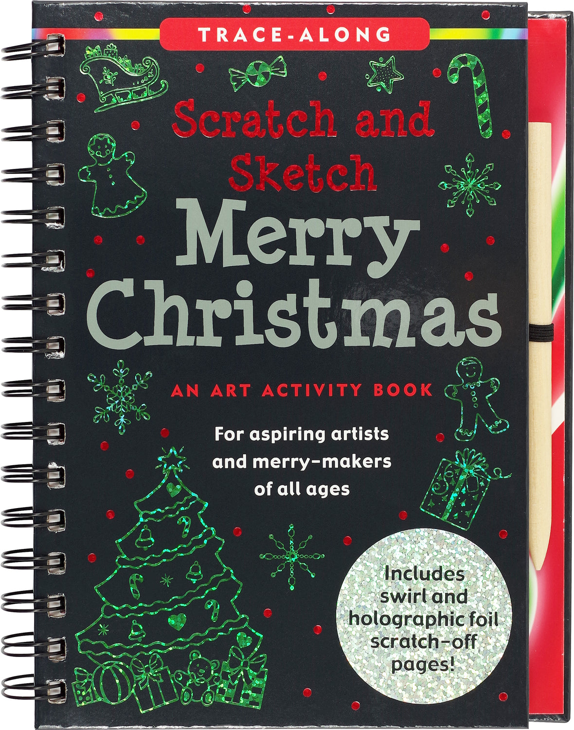 Scratch & Sketch Merry Christmas (Trace-Along): An Art Activity Book