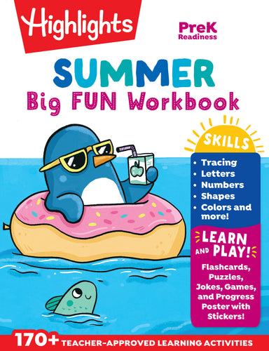 Summer Big Fun Workbook Preschool Readiness: Summer Preschool Learning Activity Book with Letter Tracing, Writing Practice and More for Kids Ages 3-5