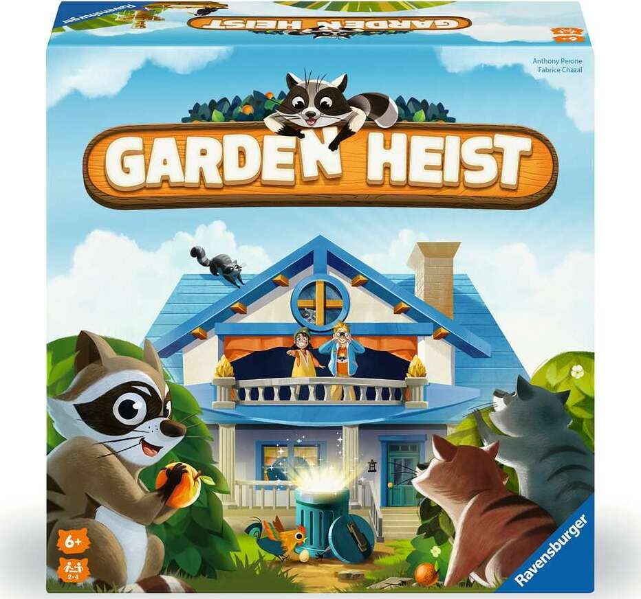 Ravensburger Garden Heist Board Game – Family Fun Hide and Seek with Raccoons