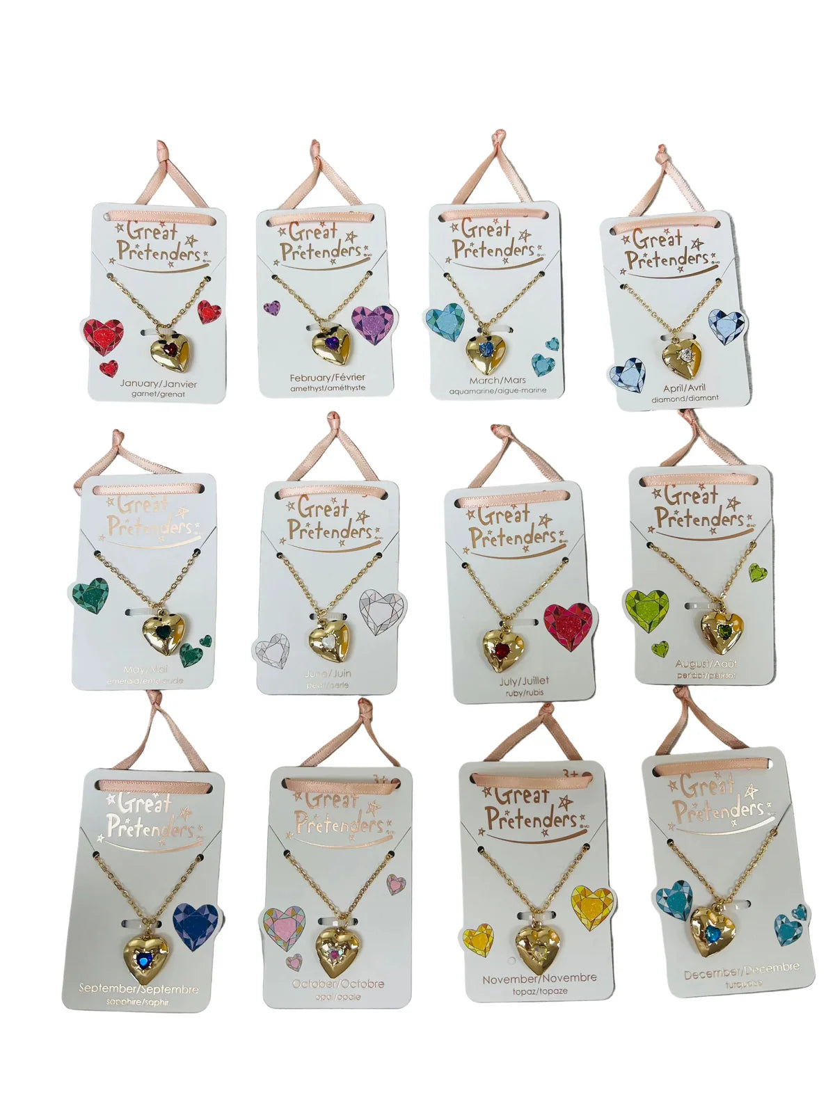 Birthstone Heart Lockets