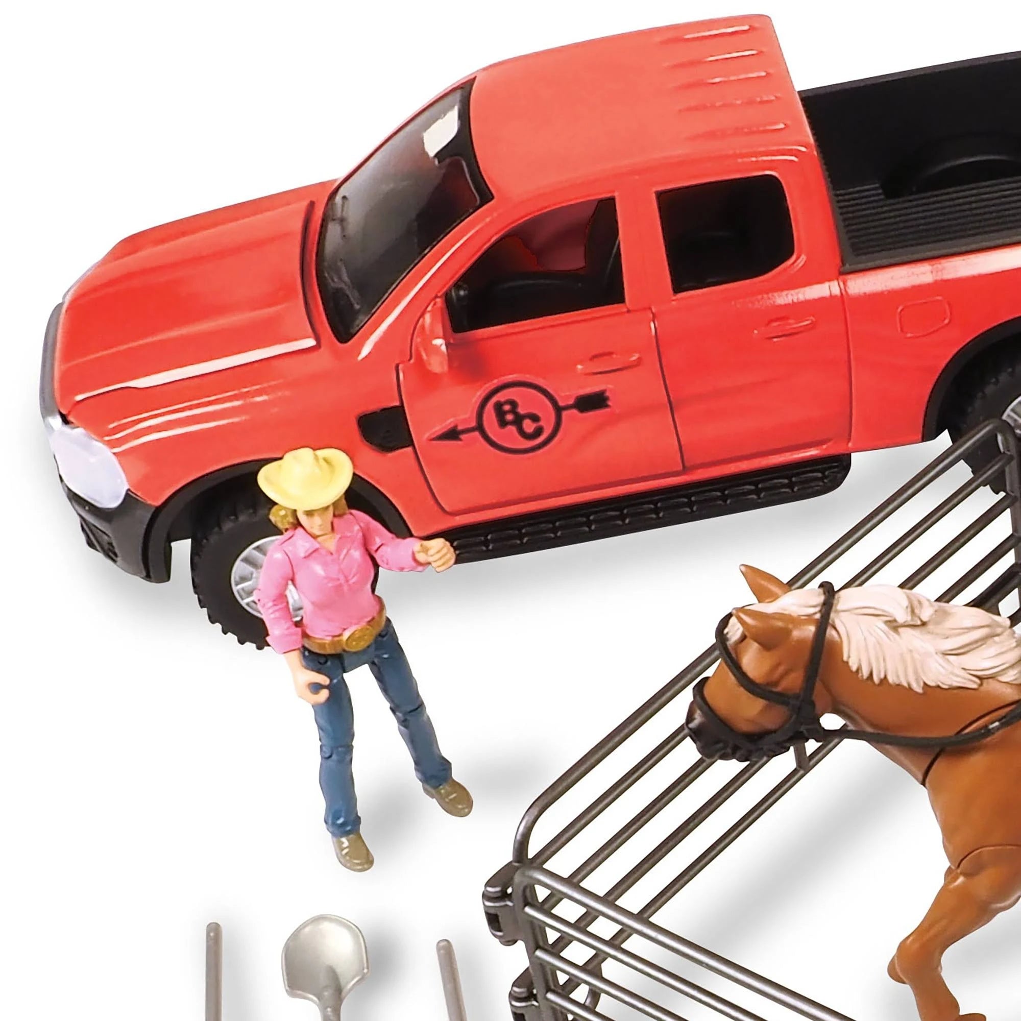 24 Piece Truck and Horse Trailer