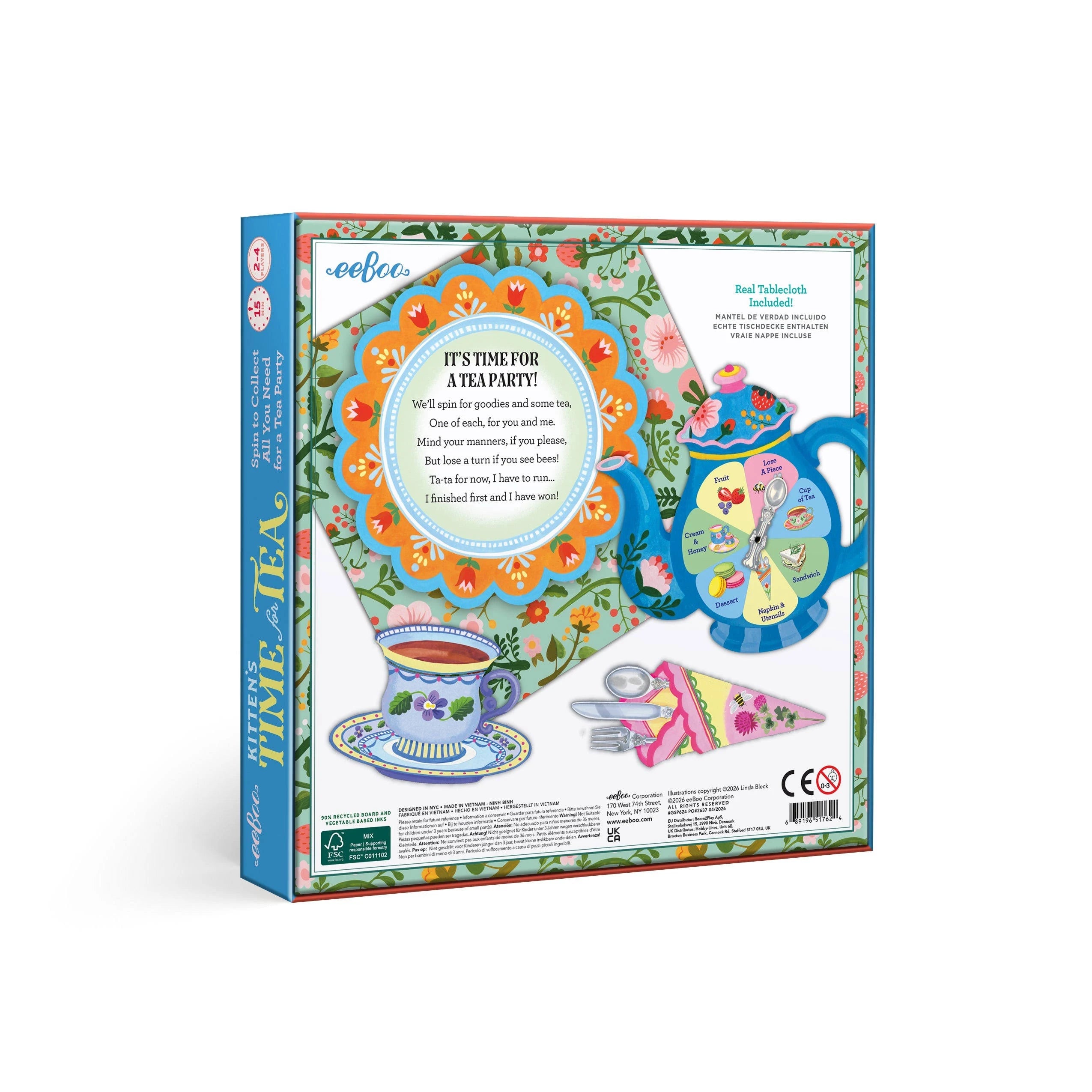 Kitten's Time For Tea Spinner Game